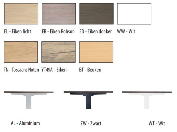 Zit/sta bureau in kleur naar keuze